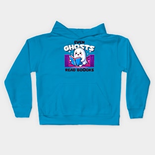 Even Ghosts Read Boooks! Books lovers Kids Hoodie